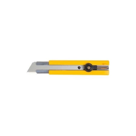 Olfa OLFA H-1 Rubber Inset Grip Ratchet-Lock Utility Knife - Yellow 5006
